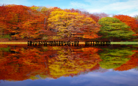 建议游客提前规划行程, 避开高峰期