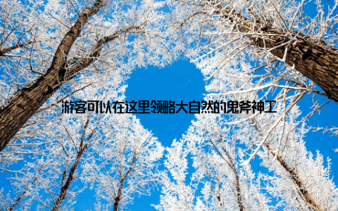 游客可以在这里领略大自然的鬼斧神工