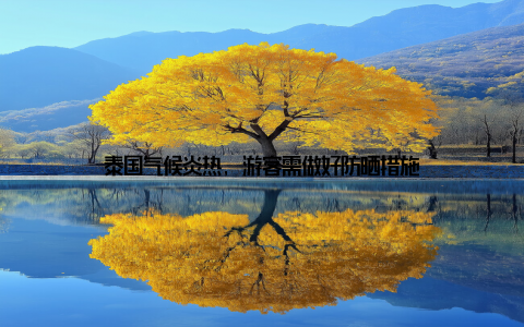 泰国气候炎热, 游客需做好防晒措施