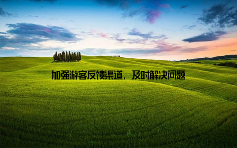 加强游客反馈渠道, 及时解决问题