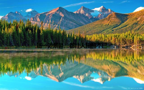 每一处景色, 都让人陶醉不已