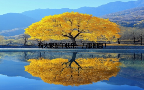 祝大家新年快乐, 万事如意!