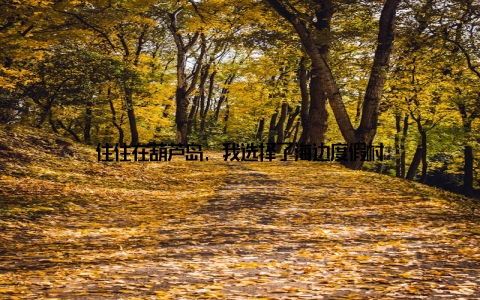 住住在葫芦岛, 我选择了海边度假村