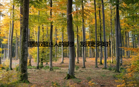 跟随攻略达人的脚步, 发现更多美好